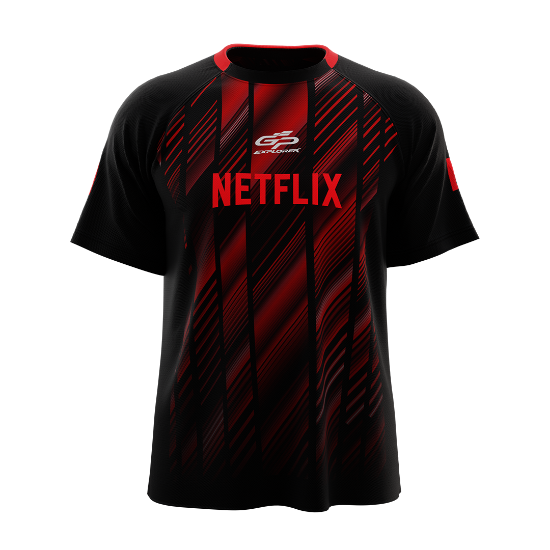 Écurie Netflix - SQUEEZIE / AMINE - Pack maillot / casquette / drapeau / stickers